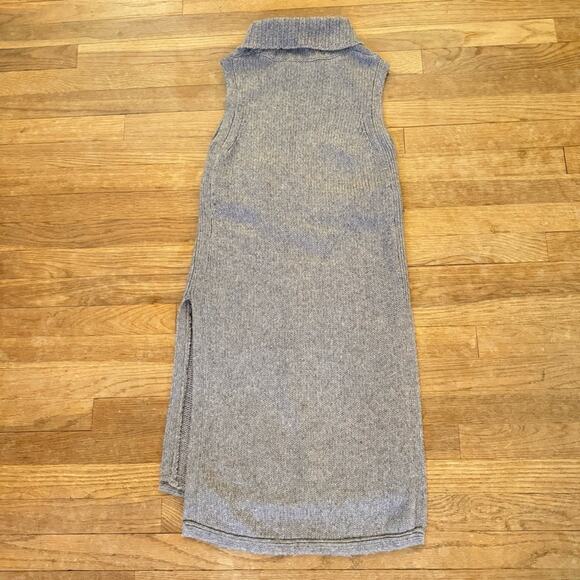 Morgan Carper Nomad gray wool blend turtleneck knee length sheath dress XS
 b24 - Picture 6 of 15
